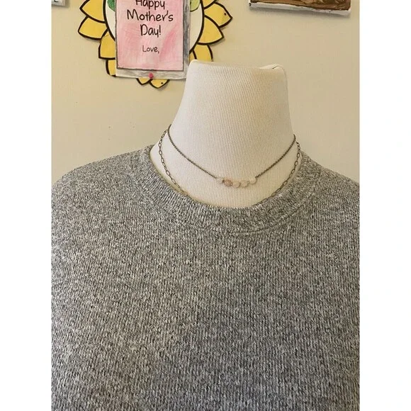 Zara Women’s Grey Jumper Sweater Pullover Crew Neck Long Sleeve Size S - Picture 7 of 7